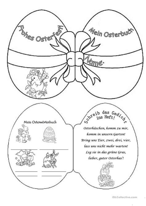 Osterbuch Ostern Grundschule Ostern Ostern Kinder