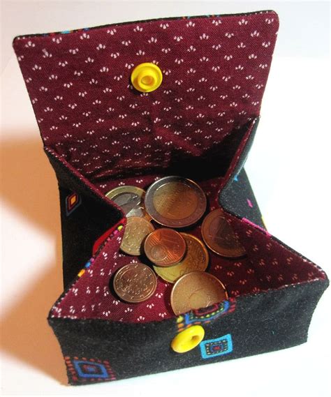 Small Coin Pocket Tutorial Geldbörse Nähen Schnittmuster Geldbörse