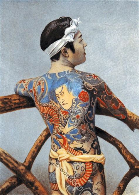Tattooed Japanese Man