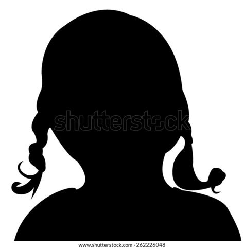 Child Head Silhouette Vector Stock Vector Royalty Free 262226048