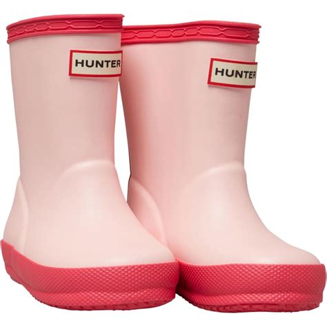 Buy Hunter Junior First Classic Wellington Boots Candy Flosshib Pink