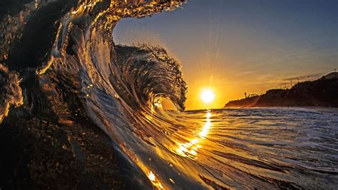 Sunset Surf Hawaii Beach Wave Ocean Sand 2560x1600 Hd Wallpaper 1589328