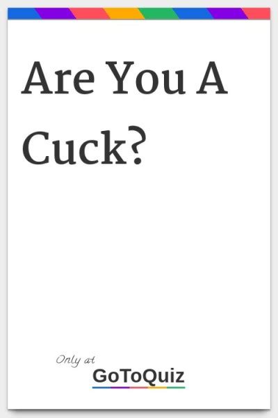 Are You A Cuck My Result Mostly A Cuck Onision Tumbex