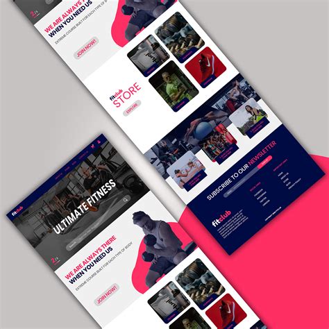 Fitclub Fitness Website Uiux Design On Behance