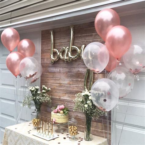 The Cutest Baby Shower Set Up 💕 Baby Shower Roses Rose Gold Baby