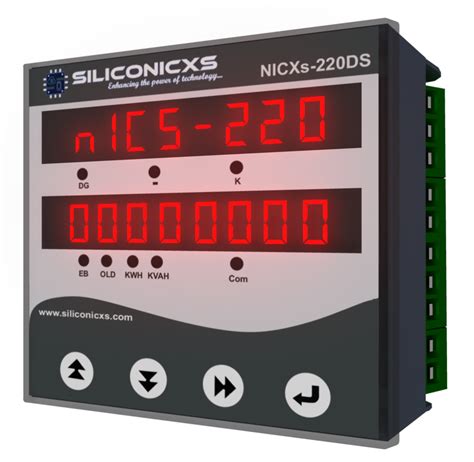 Siliconicxs Three Dual Source Energy Meter Model Number Name Nicxs