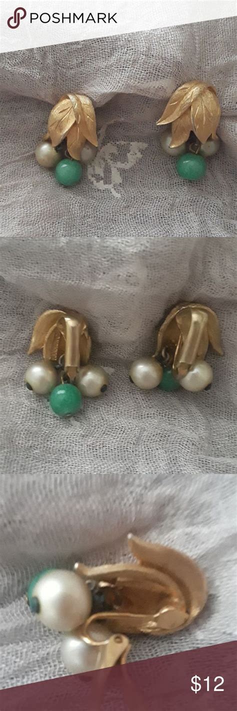 Vintage Kramer Clip Earrings Clip On Earrings Vintage Jewelry