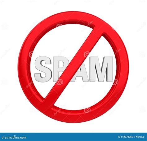 No Spam Sign Isolated Stock Illustration Illustration Of Information
