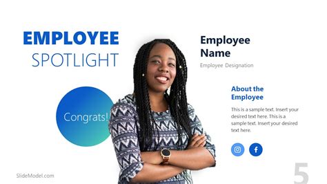 Employee Spotlight Powerpoint Template Slidemodel
