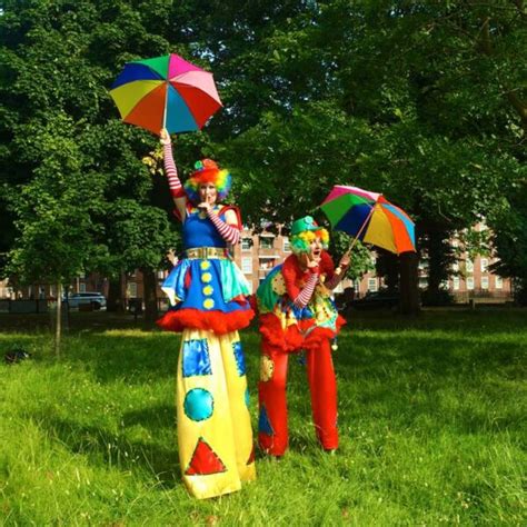 Clumsy Clown Stilt Walker Childrens Themed Party Entertainment London