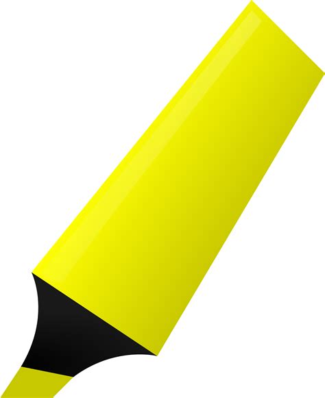Clipart Yellow Highlighter