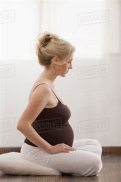 Pregnant Woman Relaxing Stock Photo Dissolve
