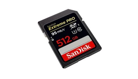 Sandisk 512gb Sd Card Extreme Pro Sdxc Uhs I Launches For 800