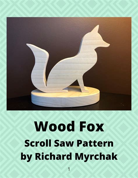 Wood Fox Scroll Saw Pattern Etsy Canada Scroll Saw Patterns Free