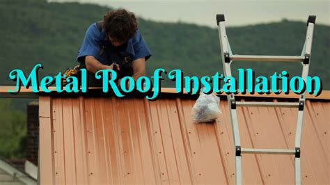 Metal Roof Installation Youtube
