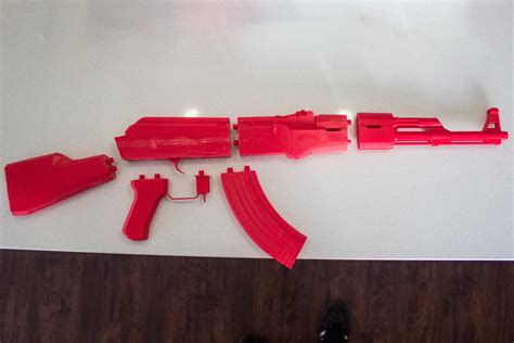 Some Guy Prints A Red Replica Ak 47 3d Printing Industry