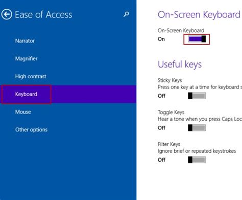 Hur Man Slår Påanvänder Skärmtangentbordet I Windows 10
