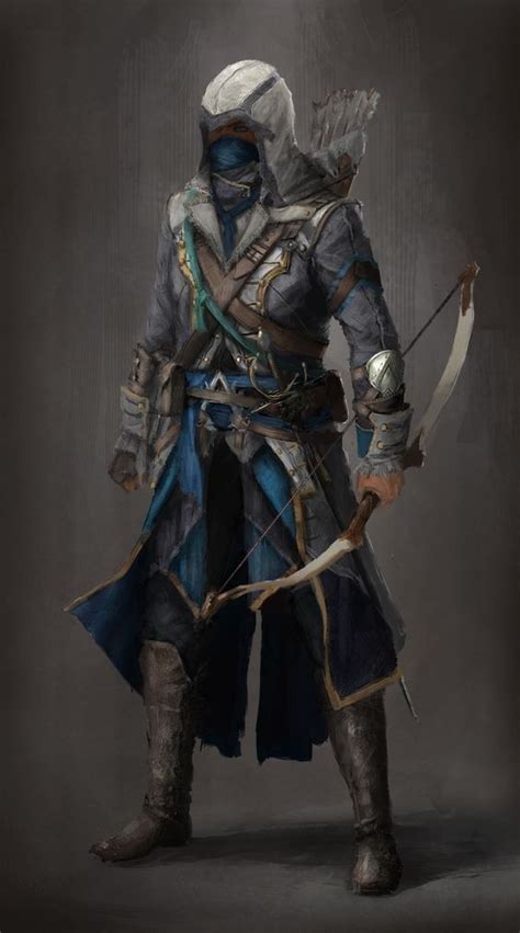 Blue Bow Assassin Assassins Creed Art Assassins Creed Artwork