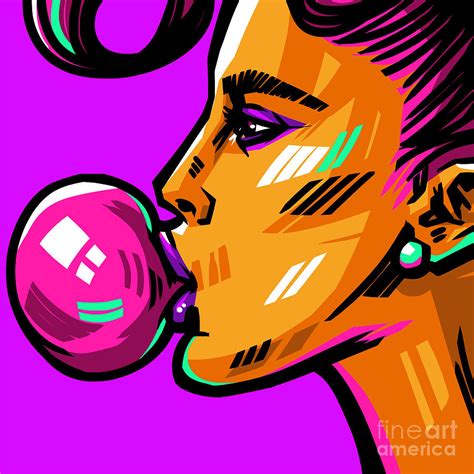 Bubble Gum Digital Art By Sandra Kowalski Pixels