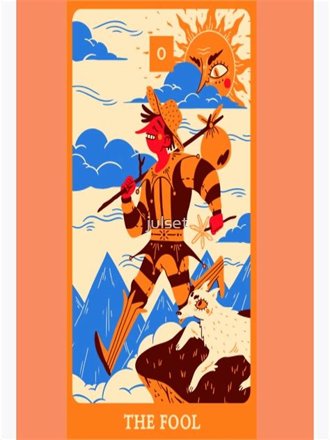 The Fool Tarot Card Poster For Sale By Julset Redbubble