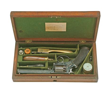 Bonhams A Rare Cased 54 Bore Variant Beaumont Adams Patent Five Shot