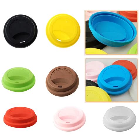 Hifuar Silicone Insulation Leakproof Cup Lid Heat Resistant Anti Dust