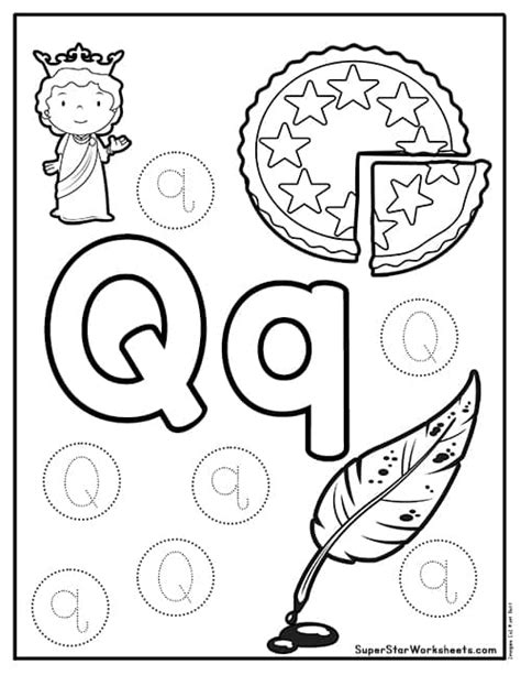 Letter Q Worksheets Superstar Worksheets