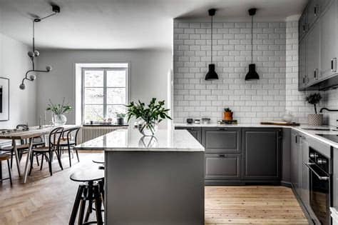 ¿quieres renovar los azulejos de tu cocina sin obra? Azulejo biselado para una cocina nórdica en 2019 | Cocina ...