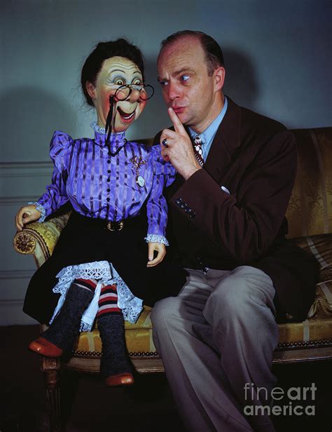 Ventriloquist And Puppet By Bettmann