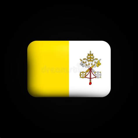Vatican City Flag 3d Icon National Flag Of Vatican City Stock Vector
