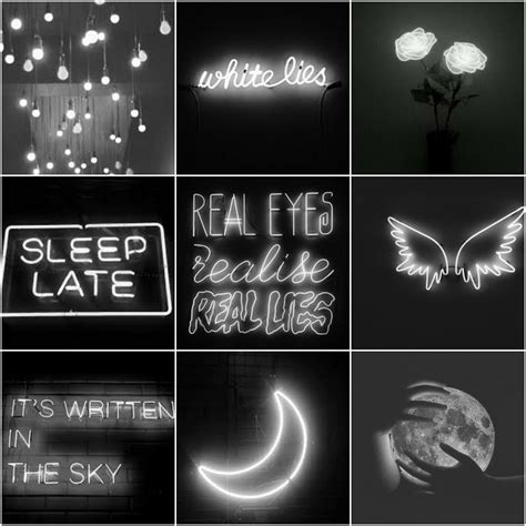 Black And White Neon Aesthetic I Made It Neon Wallpaper Black