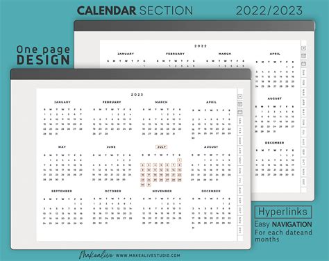 Remarkable 2 Template Calendar 2023 All In One Remarkable Planner