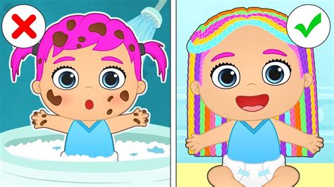 Baby Alex And Lily Beauty Session And Makeovers Educational Cartoons