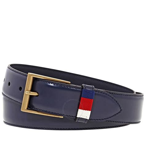 Mens Red Leather Gucci Belt