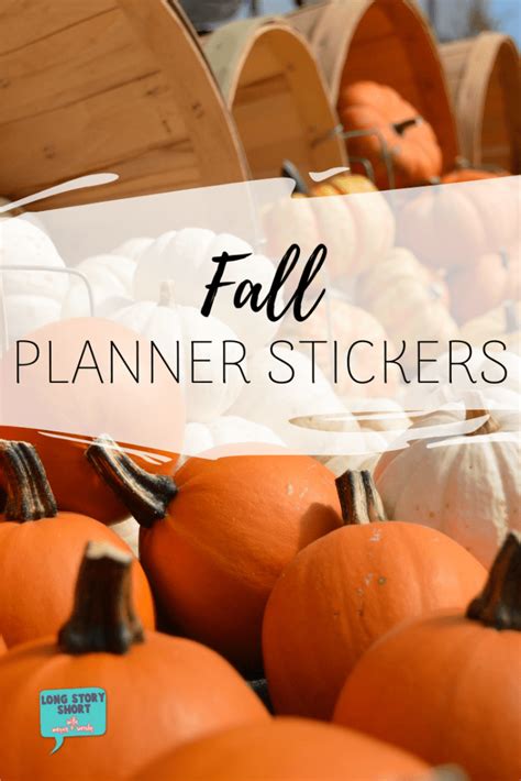 Fall Planner Stickers The Cutest Options For Your Paper And Digital