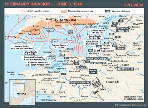 Map Of D Day Invasion World Map
