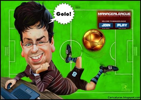 Caricaturas Football Manager League Caricature
