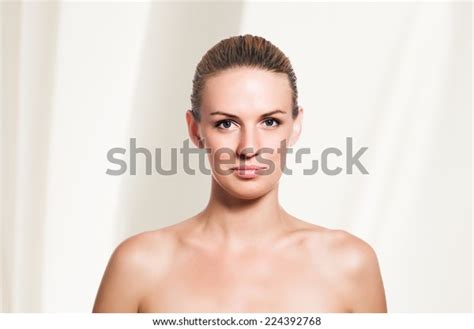 Portrait Beautiful Caucasian Naked Woman Stock Photo 224392768