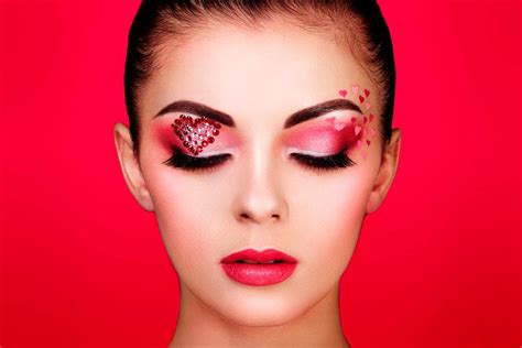 Cute Easy Makeup Art Valentines Hampel Bloggen