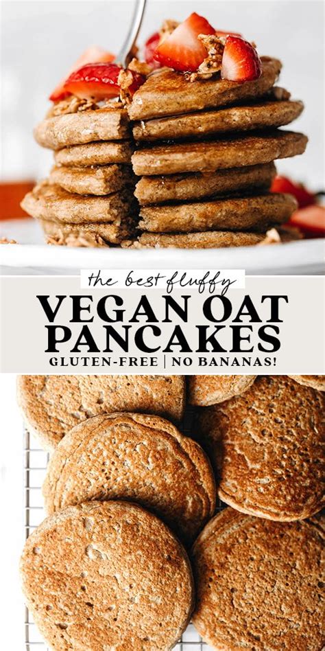 Fluffy Vegan Pancakes Without Banana Gluten And Oil Free Recipe In