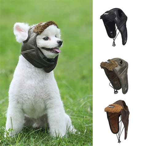 Pet Dog Cute Aviator Caps Pet Costume Cosplay Warm Windproof Pilot Hats