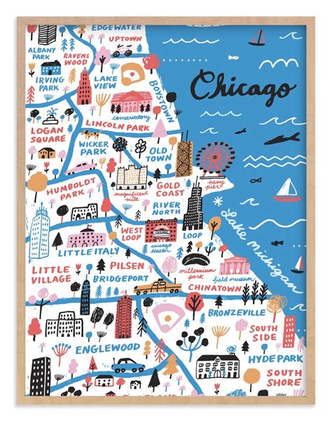 I Love Chicago Drawing Limited Edition Art Print By Jordan Sondler