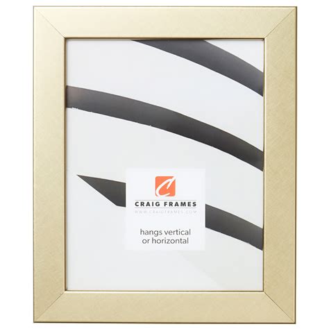 Craig Frames Bauhaus 125 16x24 Inch Picture Frame Modern Brushed Gold