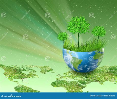 Ecological Concept Of The Environment With The Cultivation Of Trees