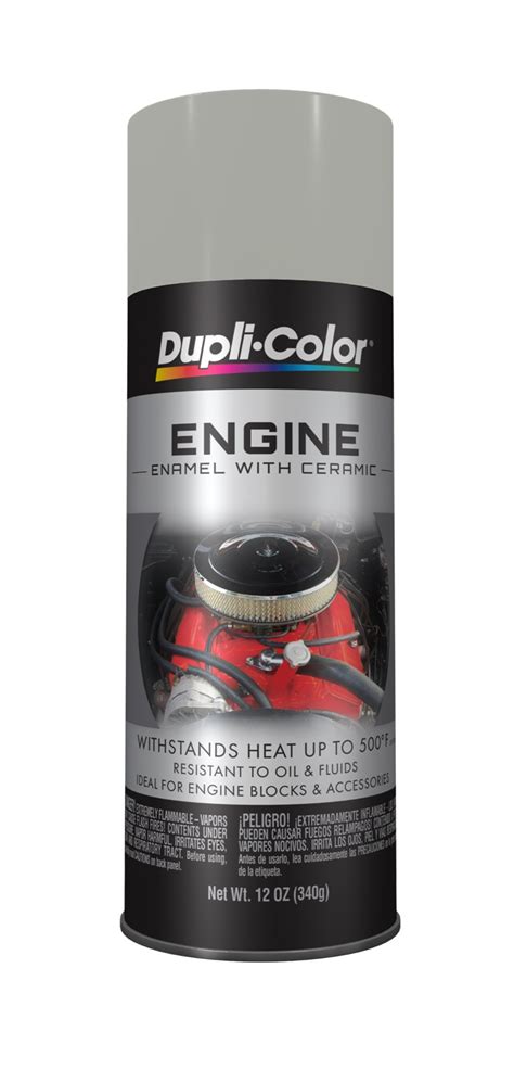Dupli Color Engine Paint With Ceramic Cast Coat Aluminum 12 Oz Aerosol