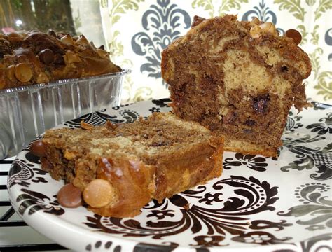 Four Girls And A Daddy Chocolate Peanut Butter Marbled Banana Bread