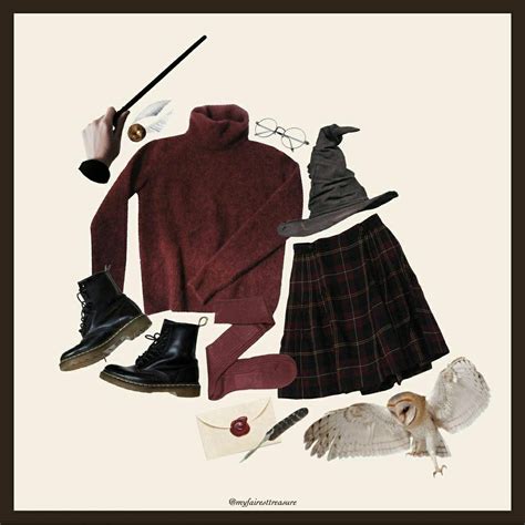Dark Academia Hogwarts Outfits Gryffindor Outfit Hogwarts Outfits