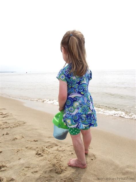 Items Similar To Modest Swimsuit For Little Girls Custom Sized