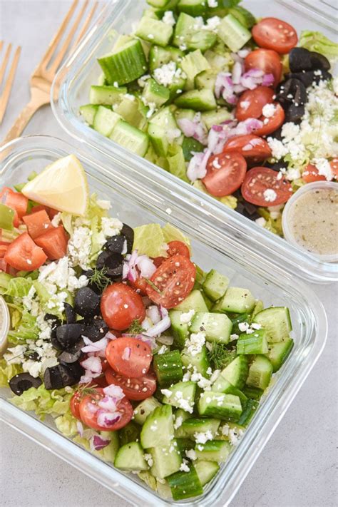 Crunchy Chopped Greek Salad Recipe Meal Plan Addict