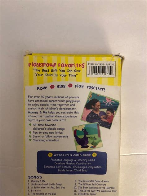 Mommy And Me Playgroup Favorites Vhs 2003 Tested Rare Vintage Collectible Ship24hr Ebay